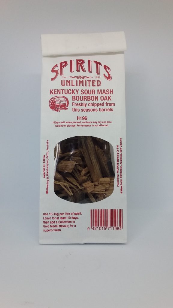 Kentucky Bourbon Oak Chips 100g Brew Northland