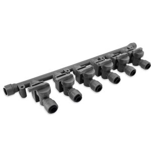 Duotight 8mm x 6-Way Manifold with Check & Isolation Valves